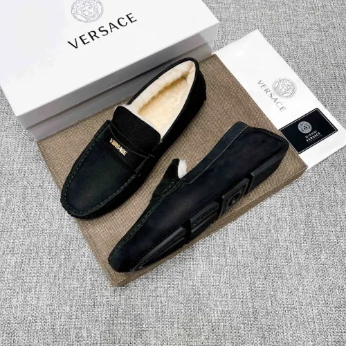Cheap Versace Leather Shoes For Men #1408512, $$80.00 USD On Versace Leather Shoes