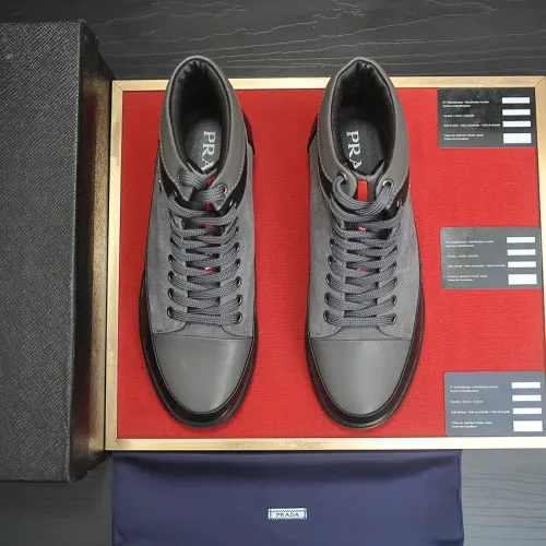 Replica Prada High Top Shoes For Men #1408513 $92.00 USD for Wholesale