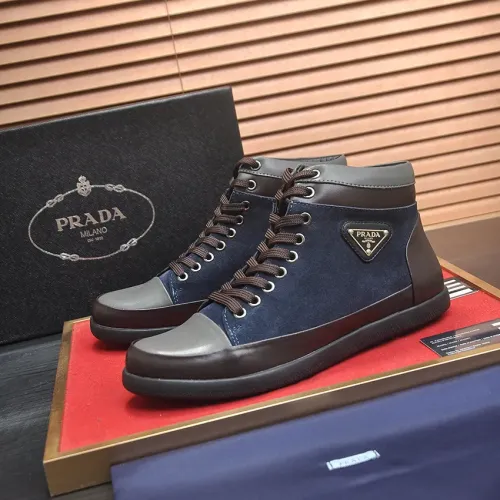 Cheap Prada High Top Shoes For Men #1408514, $$92.00 USD On Prada High Top Shoes