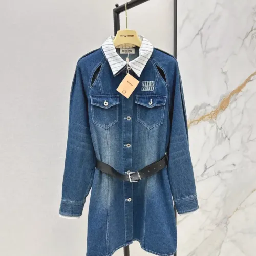 Cheap MIU MIU Dresses Long Sleeved For Women #1408579, $$98.00 USD On MIU MIU Dresses