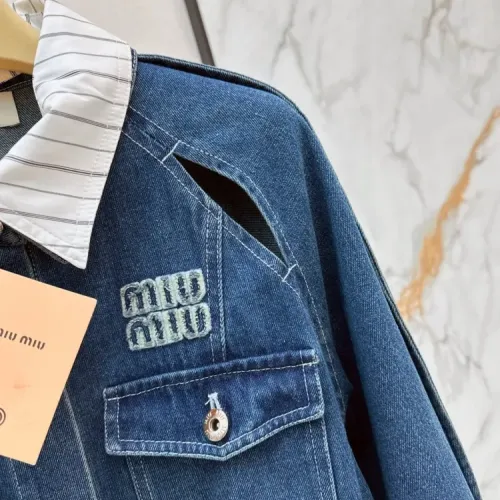 Replica MIU MIU Dresses Long Sleeved For Women #1408579 $98.00 USD for Wholesale