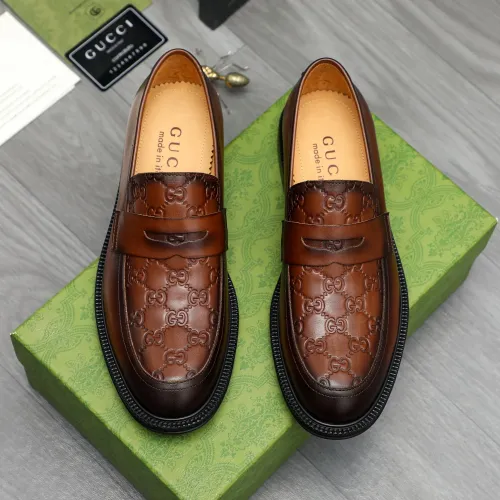 Replica Gucci Oxfords Shoes For Men #1408586 $98.00 USD for Wholesale