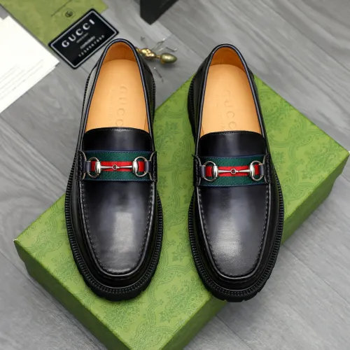 Replica Gucci Oxfords Shoes For Men #1408593 $102.00 USD for Wholesale