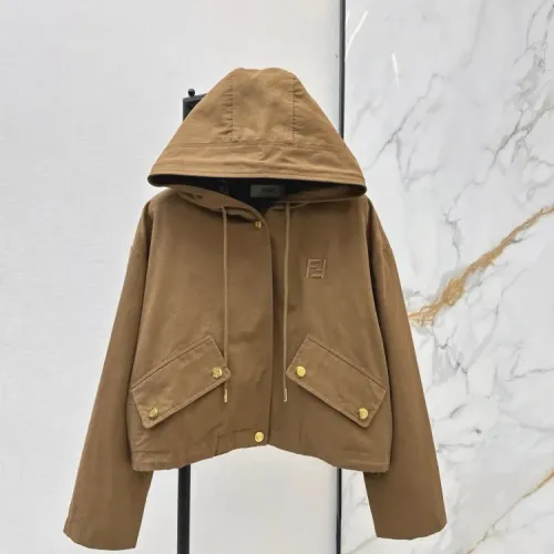 Cheap Fendi Jackets Long Sleeved For Women #1408599, $$85.00 USD On Fendi Jackets