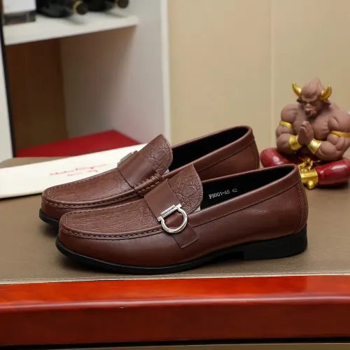 Cheap Salvatore Ferragamo Leather Shoes For Men #1408689, $$88.00 USD On Salvatore Ferragamo Leather Shoes