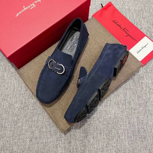 Cheap Salvatore Ferragamo Leather Shoes For Men #1408697, $$80.00 USD On Salvatore Ferragamo Leather Shoes