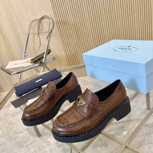 Cheap Prada Leather Shoes For Women #1408701, $$100.00 USD On Prada Leather Shoes