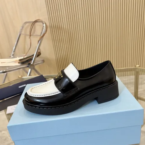 Replica Prada Leather Shoes For Men #1408706 $105.00 USD for Wholesale