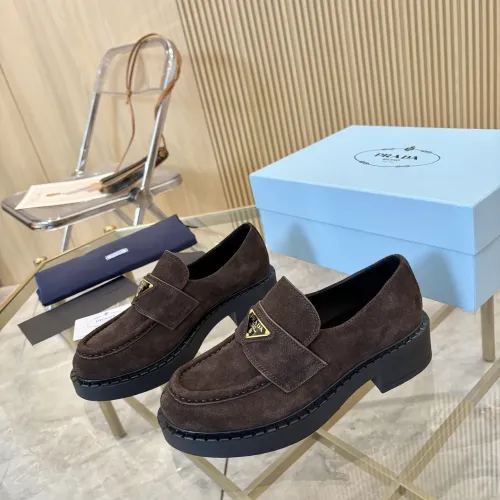 Cheap Prada Leather Shoes For Men #1408708, $$105.00 USD On Prada Leather Shoes