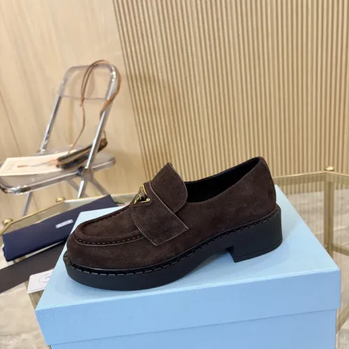 Replica Prada Leather Shoes For Men #1408708 $105.00 USD for Wholesale