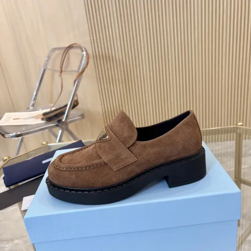 Replica Prada Leather Shoes For Men #1408710 $105.00 USD for Wholesale