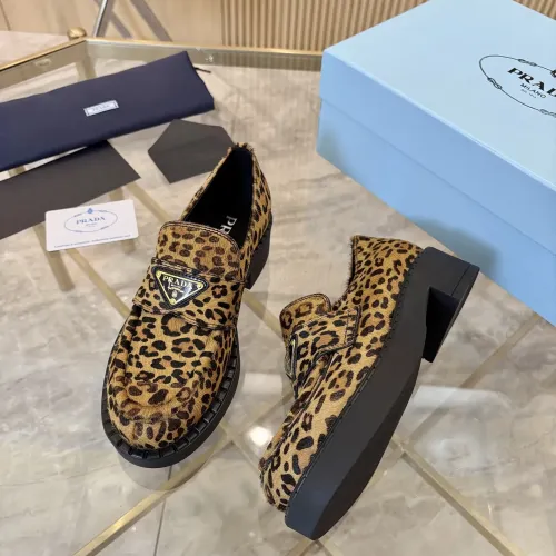 Replica Prada Leather Shoes For Men #1408712 $105.00 USD for Wholesale