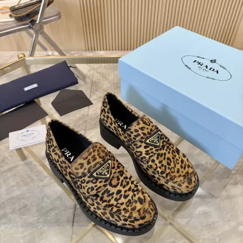 Replica Prada Leather Shoes For Men #1408712 $105.00 USD for Wholesale