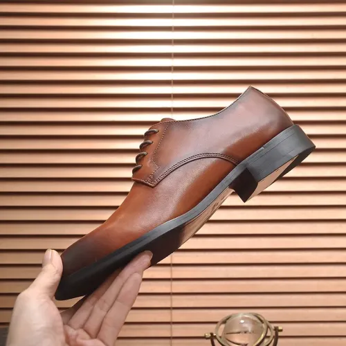 Replica Prada Leather Shoes For Men #1408716 $98.00 USD for Wholesale