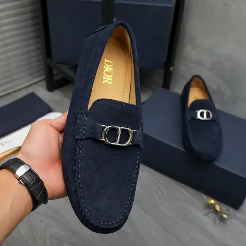 Replica Christian Dior Leather Shoes For Men #1408724 $82.00 USD for Wholesale