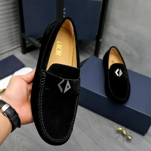 Replica Christian Dior Leather Shoes For Men #1408726 $82.00 USD for Wholesale