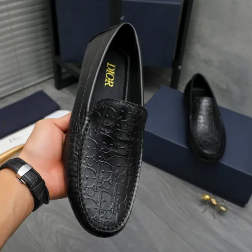 Replica Christian Dior Leather Shoes For Men #1408727 $82.00 USD for Wholesale