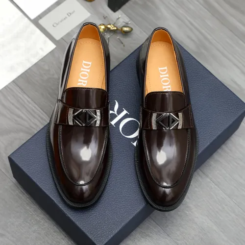 Replica Christian Dior Leather Shoes For Men #1408731 $92.00 USD for Wholesale