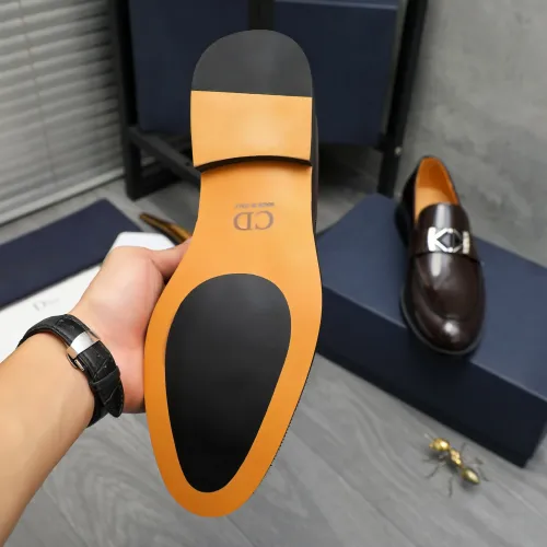 Replica Christian Dior Leather Shoes For Men #1408731 $92.00 USD for Wholesale