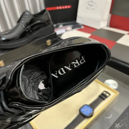 Replica Prada Leather Shoes For Men #1408755 $115.00 USD for Wholesale