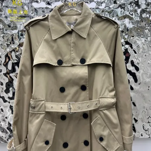 Replica Christian Dior Coats Long Sleeved For Women #1408759 $118.00 USD for Wholesale