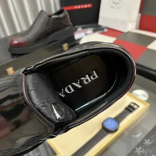 Replica Prada Leather Shoes For Men #1408766 $115.00 USD for Wholesale