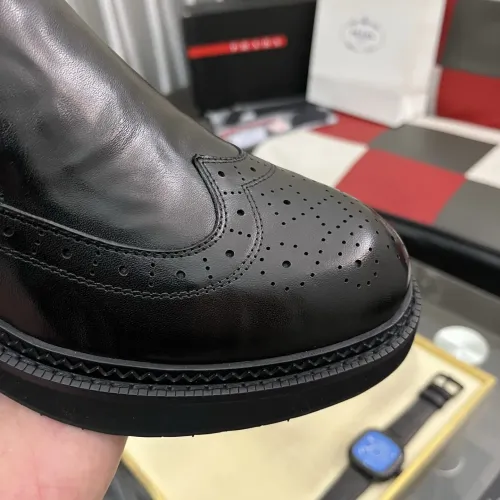 Replica Prada Leather Shoes For Men #1408768 $115.00 USD for Wholesale