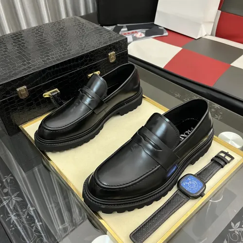 Replica Prada Leather Shoes For Men #1408770 $115.00 USD for Wholesale