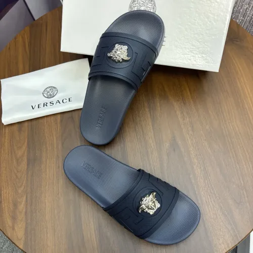 Replica Versace Slippers For Men #1408793 $48.00 USD for Wholesale