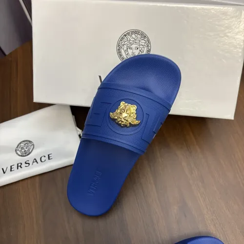 Replica Versace Slippers For Men #1408801 $48.00 USD for Wholesale