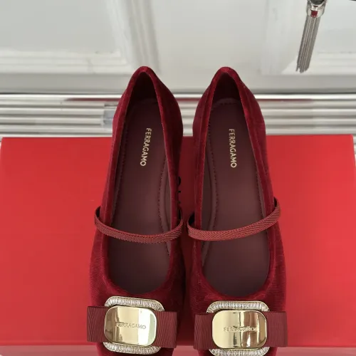 Replica Salvatore Ferragamo Flat Shoes For Women #1408917 $105.00 USD for Wholesale
