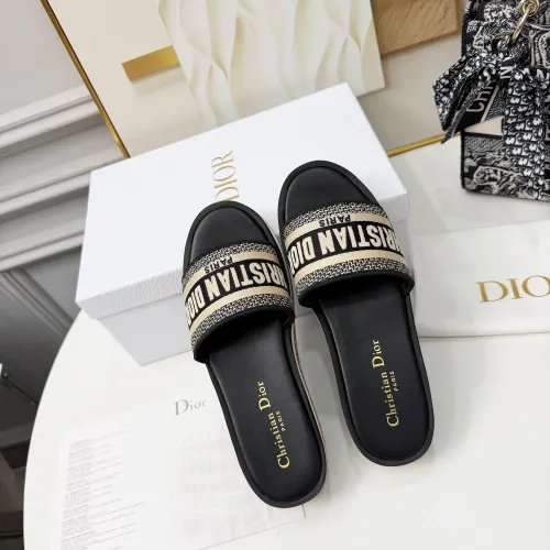 Replica Christian Dior Slippers For Women #1409176 $85.00 USD for Wholesale