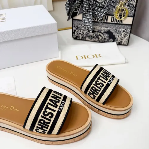 Replica Christian Dior Slippers For Women #1409179 $85.00 USD for Wholesale