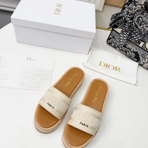 Replica Christian Dior Slippers For Women #1409180 $85.00 USD for Wholesale