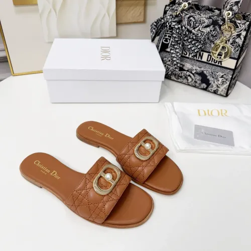 Replica Christian Dior Slippers For Women #1409185 $82.00 USD for Wholesale