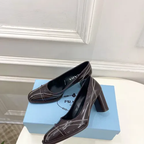 Cheap Prada High-heeled Shoes For Women #1409238, $$125.00 USD On Prada High-heeled Shoes