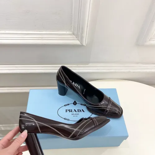 Replica Prada High-heeled Shoes For Women #1409238 $125.00 USD for Wholesale