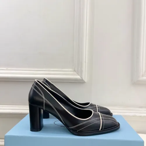 Replica Prada High-heeled Shoes For Women #1409239 $125.00 USD for Wholesale