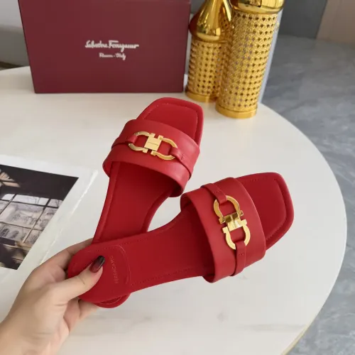 Replica Salvatore Ferragamo Slippers For Women #1409343 $82.00 USD for Wholesale