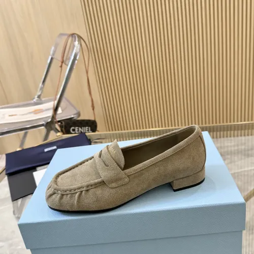 Replica Prada Leather Shoes For Women #1409383 $102.00 USD for Wholesale