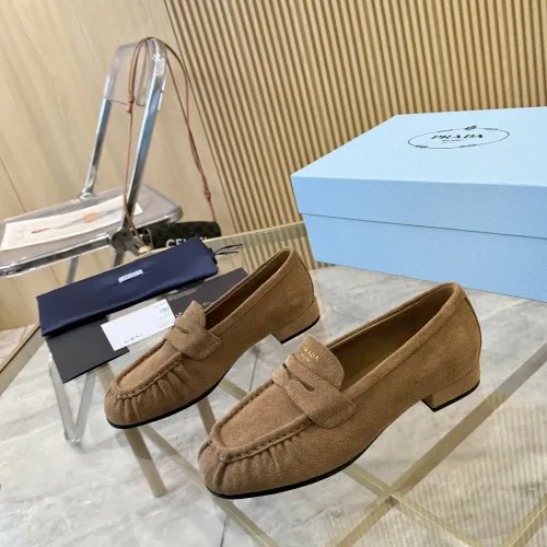 Cheap Prada Leather Shoes For Women #1409384, $$102.00 USD On Prada Leather Shoes