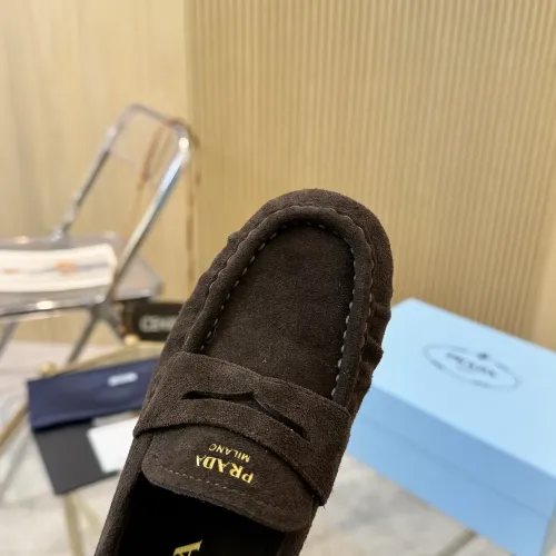 Replica Prada Leather Shoes For Women #1409386 $102.00 USD for Wholesale