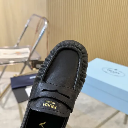 Replica Prada Leather Shoes For Women #1409389 $102.00 USD for Wholesale