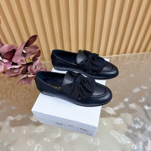 Replica Christian Dior Leather Shoes For Women #1409392 $115.00 USD for Wholesale