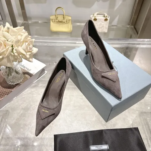 Replica Prada High-heeled Shoes For Women #1409412 $108.00 USD for Wholesale