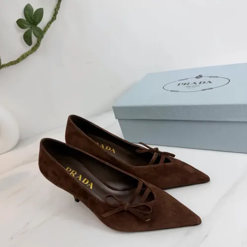 Replica Prada High-heeled Shoes For Women #1409432 $102.00 USD for Wholesale
