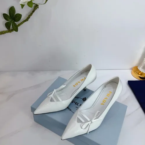 Replica Prada High-heeled Shoes For Women #1409434 $102.00 USD for Wholesale