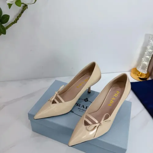 Replica Prada High-heeled Shoes For Women #1409435 $102.00 USD for Wholesale