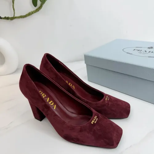 Cheap Prada High-heeled Shoes For Women #1409439, $$102.00 USD On Prada High-heeled Shoes