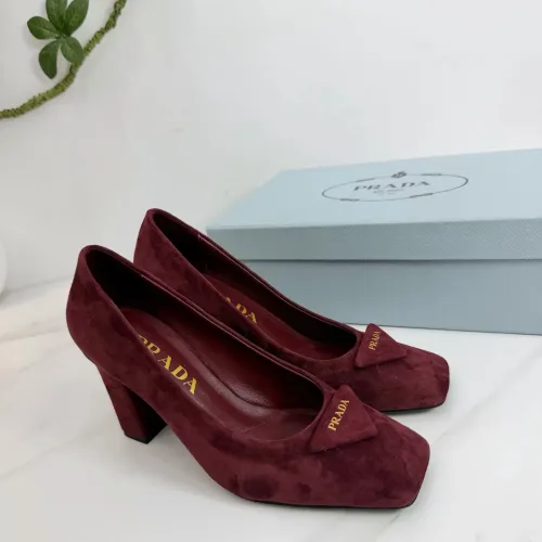 Cheap Prada High-heeled Shoes For Women #1409445, $$102.00 USD On Prada High-heeled Shoes